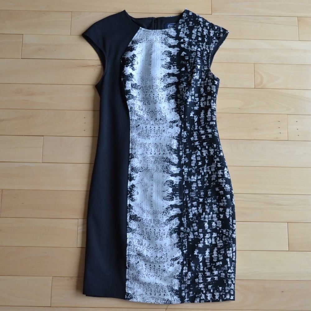 Magaschoni Sheath Midi Sleeveless Dress Size 4